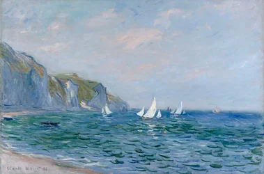 Útesy a plachetnice v Pourville