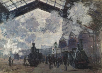 Nádraží Saint-Lazare. 1877