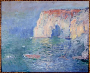 Etretat, manneporte, úvahy o vodě Malba Clauda Moneta (1840-1926) 1885 Sun. 0,65x0,81 m Paříž, muzeum Orsay