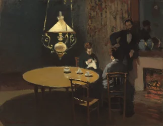 Interiér, po večeři, 18681869.