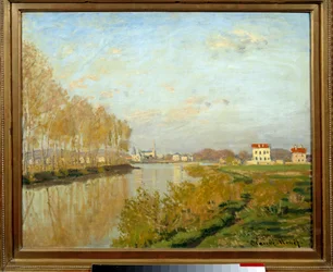 Seina v Argenteuil. Obraz Clauda Moneta (1840-1926)