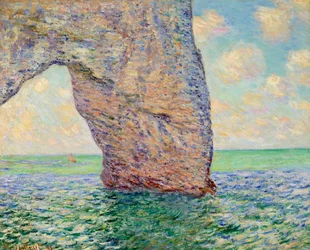 La manneporte à Etretat Obraz Clauda Moneta (1840-1926) 1885 Rozm. 0,65x0,81 m Soukromá sbírka - Útes u Etretatu (La Manneporte) - Malba Clauda Moneta (1840-1926), olej na plátně (65 x 81 cm)
