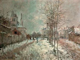 Boulevard de Pontoise v Argenteuil, sníh
