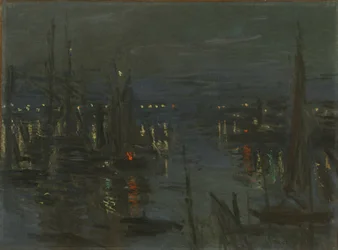 Přístav v Le Havru v noci, 1873