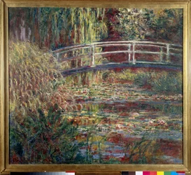 Jezírko s lekníny, růžová harmonie, 1900. 0,89 x 1,00 m, Paříž, muzeum Orsay