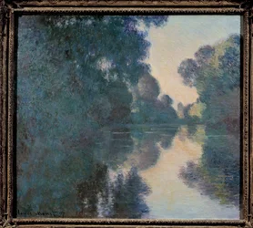 Aamu Seine-joella lähellä Givernyä