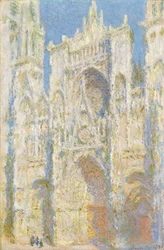 Katedrála v Rouen, západní fasáda, sluneční světlo, 1894.