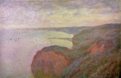 Strmé útesy poblíž Dieppe, 1897.