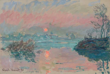 Západ slunce v Lavacourtu; Západ slunce v Lavacourtu, 1880