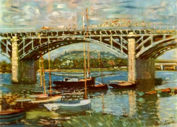 Most přes Seinu v Argenteuil, 1874, 1937.