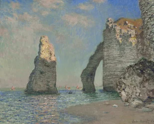 Útesy u Étretatu, 1885
