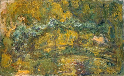 Lávka přes rybník Leknín, 1919