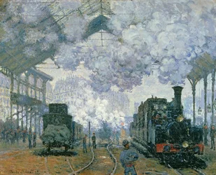 Gare Saint-Lazare: Příjezd vlaku, 1877