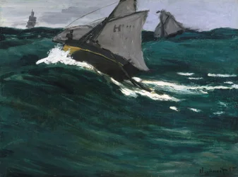 Zelená vlna, cca 1866-67 (olej na plátně)
