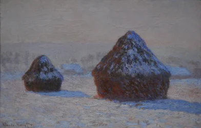 Wheatstacks, Snow Effect, Ráno, 1891