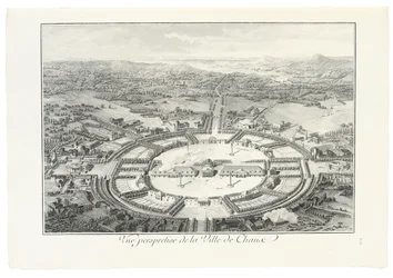 Perspektivní pohled na město Chaux, 1804