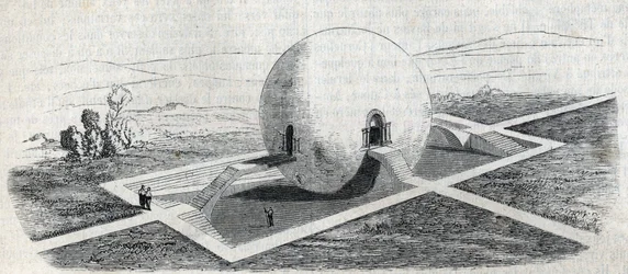 Návrh strážního domku u statku od Claudea Nicolase Ledouxe (1736-1806)