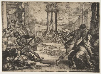 Masakr triumvirátem, ca. 1624.