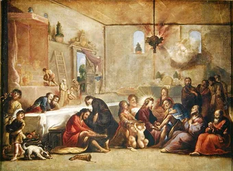 Kristus umývá učedníkům nohy, 1653