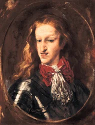 Portrét Karla II. (1661-1700), španělského krále. Obraz Claudia Coella (1642-1693)