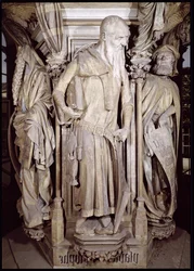 Mojžíšova studna, detail Izajáše z šestihranného podstavce, kámen 1395-1404