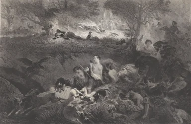 Sny o lovu, 1858.