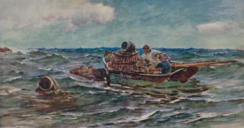 Lobster Catchers, 1886, 1935