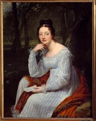 Portrét Amable Tastu (1798-1885), rozená Sabine Casimire Amable Voiart, francouzská spisovatelka a libretistka Malba Constance Mayer (1775-1821)