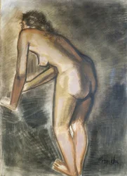 Stojící nahý, Constant Permeke (1886-1952). Belgie, 20. století.