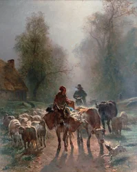 Na cestě na trh, 1859.