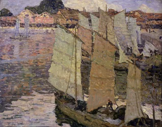 Lodě (olej na plátně)