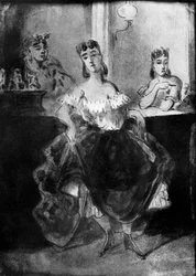 Žena tančící před pultem, 19. století, 1930.