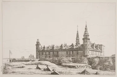 Dánština: Kronborg při pohledu ze severozápadní strany