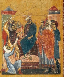 Krucifix od Coppa di Marcovalda (cca 1220-po 1276), detail