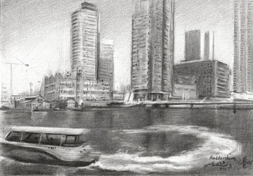 Náčrt města Rotterdamu
