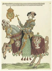 Portrét Ferdinanda I. Rakouského na koni