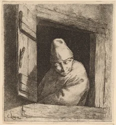 The Peasant in a Window   1253303   cs       czech Successfully Translated  Original: The Actors Ichimura Uzaemon VIII as Taira no Koremochi and Arashi Koroku I as Makomo no Mae in "Shusse Momijigari," performed at the Ichimura Theater in the eleventh mont