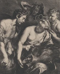 Atalanta a Meleager, 1618-84.
