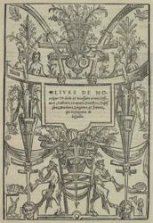 Livre de Moresques, titulní strana recto, 1546.