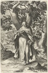 Svatý Dominik čte knihu