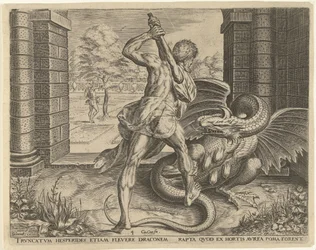 Herkules krade zlatá jablka Hesperidek Labors of Hercules (název série)