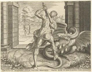 Herkules krade zlatá jablka Hesperidek Labors of Hercules (název série)
