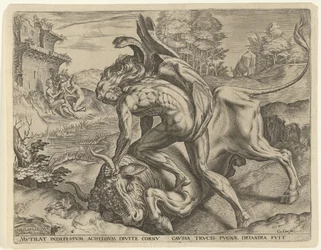 Hercules zápasí s Achelousem Labors of Hercules (název série)