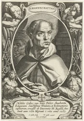 Svatý Jan z Mathy B. Ioannes Mattha (titul na předmětu) Zakladatelé náboženských řádů (název série)
