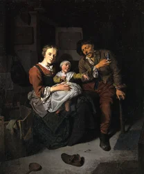 Němčina:  Bauernfamilie Zemědělská rodina