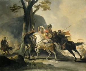 Alexandr Veliký v bitvě u Granicus proti Peršanům