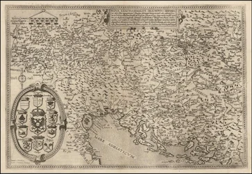Mapa Dunaje z roku 1593 od Cornelise de Jodeho