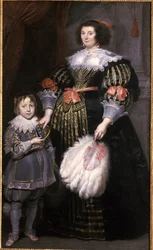 Madame Charlotte Butkens-Smit van Cruyninghen a její syn Johannes-Amatus