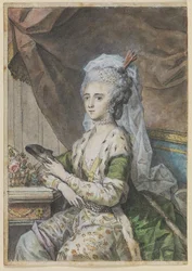 Louise, manželka prince Karla Hesensko-Kasselského, v tureckém kostýmu
