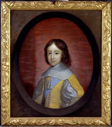 Portrét Viléma III. z Orange Nassau (1650-1702) (William III. z Anglie), dítě (William III., princ z Orange, jako dítě) - Malba Cornelis Janssens van Ceulen (1593-1661), olej na dřevě